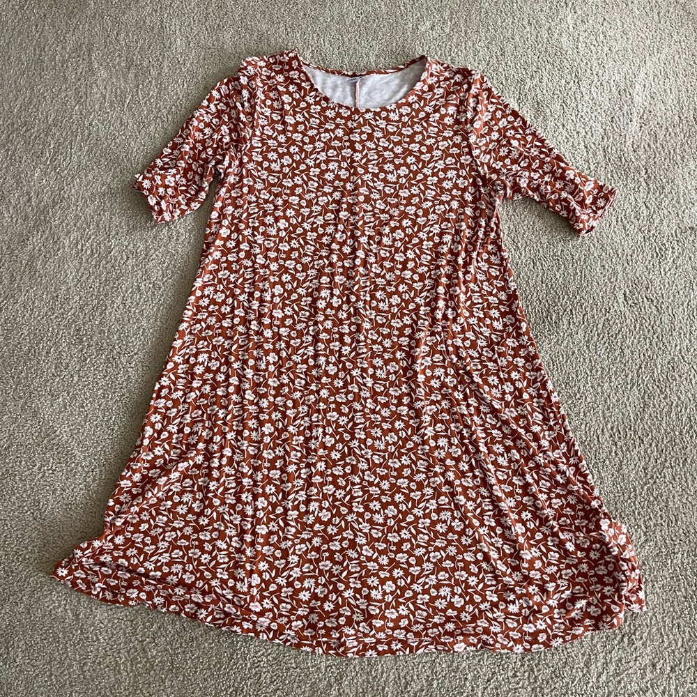 Old Navy Orange Floral Top